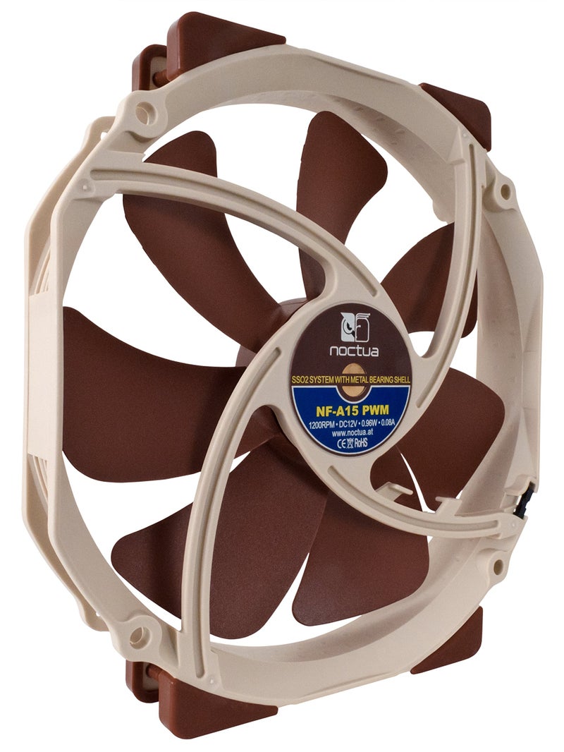 Noctua NF-A15 PWM, Premium Quiet Fan, 4-Pin (140mm, Brown) - Image 2