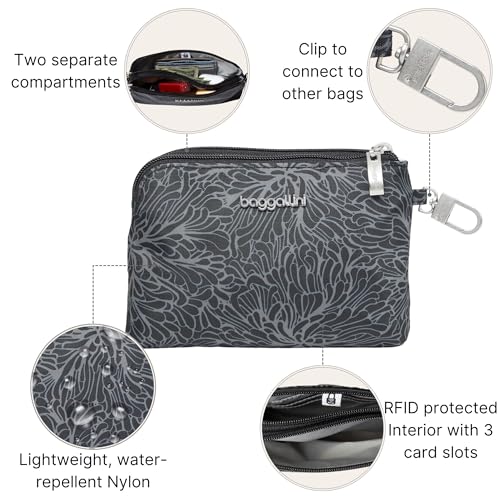 Baggallini On the Go Daily RFID Pouch - Lightweight 7"x5" Travel Essential RFID Wallet - Image 4