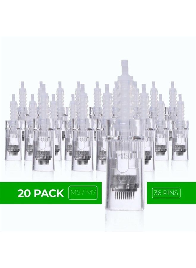 ModiX Dr. Pen Ultima M5 M7 Replacement Cartridges - (20 PACK) - 36 Pins (0.25mm) Bayonet Slot - Disposable Replacement Parts - Image 5