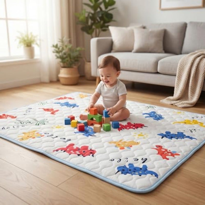 LIWEGHT Baby Play Mat Palymat Foldable Crawling Pad Foldable Waterproof Portable for Outdoor and Travel for Infants Babies Toddlers - Image 1