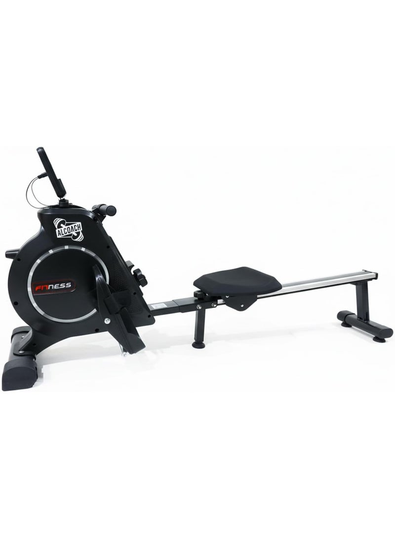 ALCOACH Rowing Machines Magnetic Control Folding Rowing Machine Home Sports Indoor Silent Reluctance Rowing Device Rowing Aerobic Fitness Equipment Rower Machine for Home - Image 2