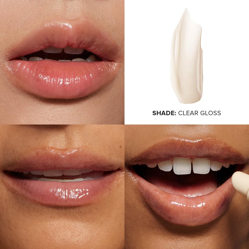 Nudestix Hydrating Peptide Lip Butter â€“ Glossy Lip Balm with Avocado, Shea Butter & 2% Peptides for Hydration & Plumping | Clean, Vegan & Cruelty-Free - Clear Gloss - Image 3
