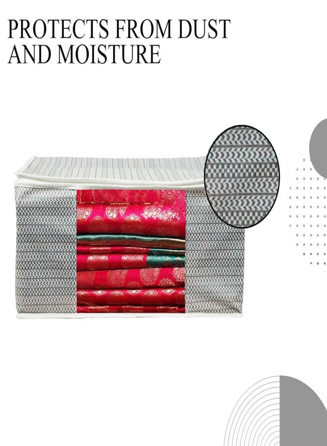 SHAPING FABRIC Garment Cover Non-Woven 90 GSM with Transparent Window & Double Metal Zipper - Pack of 1 | Dustproof Clothes Storage Bag for Sarees, Suits, Jackets, Shirts SBXLRL152493517524148525809 - Image 3