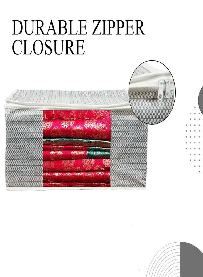 SHAPING FABRIC Garment Cover Non-Woven 90 GSM with Transparent Window & Double Metal Zipper - Pack of 1 | Dustproof Clothes Storage Bag for Sarees, Suits, Jackets, Shirts SBXLRL152493517524148525809 - Image 5
