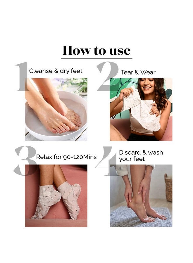 LuxaDerme Peeling & Exfoliating Foot Mask For Baby Soft Feet | Removes Dry Skin & Hard Calluses | Hydrates Dry Feet (Pack Of 1)  - Image 4