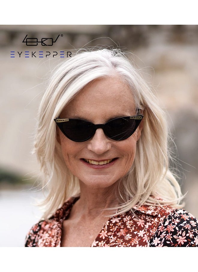 Eyekepper - Cateyes Womens Sunglasses (Grey Lens, 0.00) - Image 1