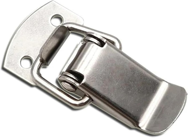 Iron Nickel Plated Stainless Steel Spring Buckle Hasp Latch Durable Tool Box Lock - Image 2