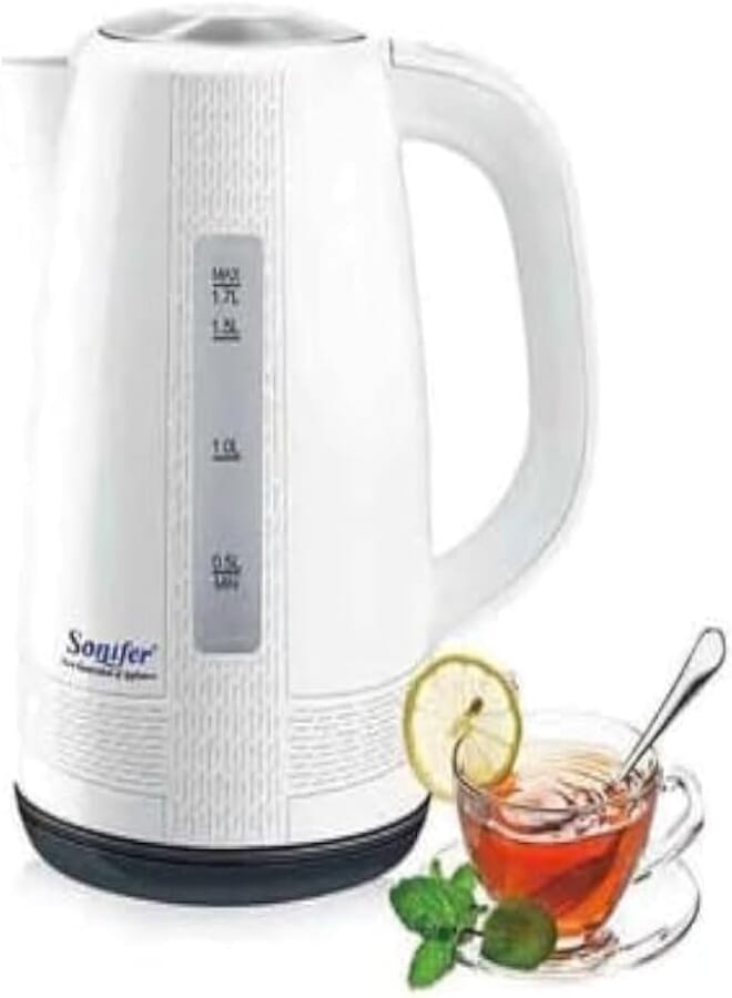 Sonifer Electric Water Kettle, 1.7 Liter, 2200 Watt, White SF-2035