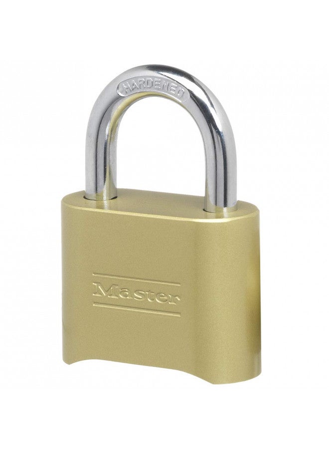 Master Lock Master Lock 175 Set Your Own Combination Padlock, Brass Finish  - Image 1