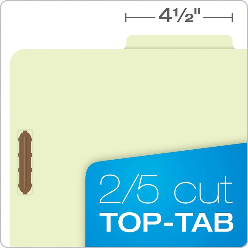 Pendaflex Classification Folders – 2 Dividers, Light Green, Letter, 10/BX (17173) - Image 5