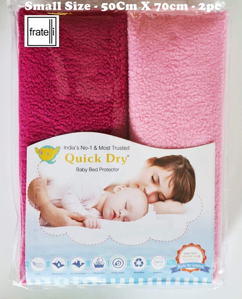FRATELLI Baby Bed Protector Twin Pack - Small (Orchid & Salmon Rose) - Image 1