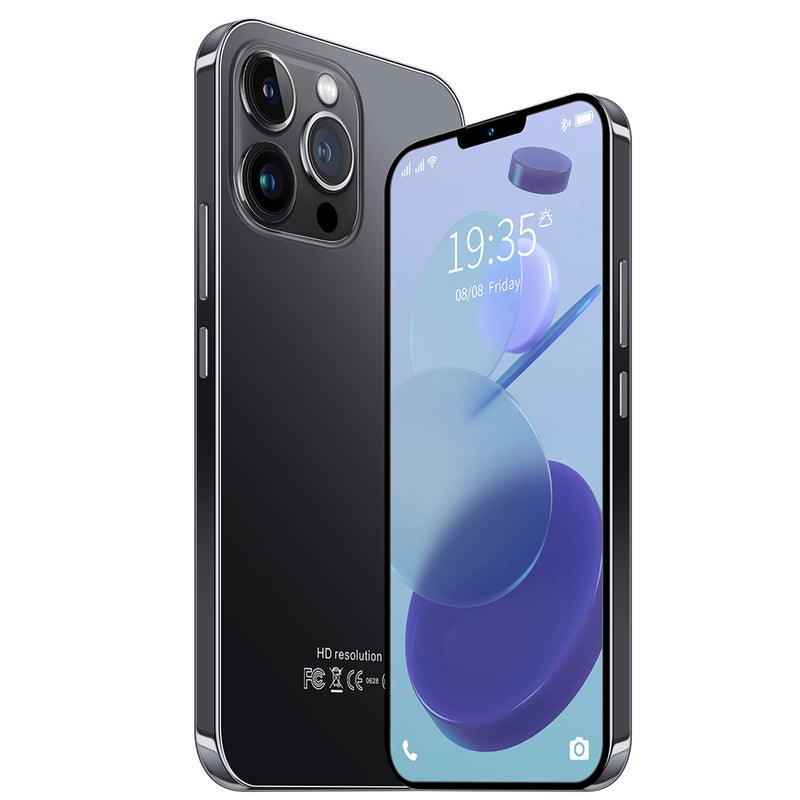 Generic (Unbranded) 7.5 Inch FHD i13 pro max Smartphone Intelligent Awaken Face Unlock MTK6580 Quad Core 2GB RAM 16GB ROM Android 7.1 Black - Image 1