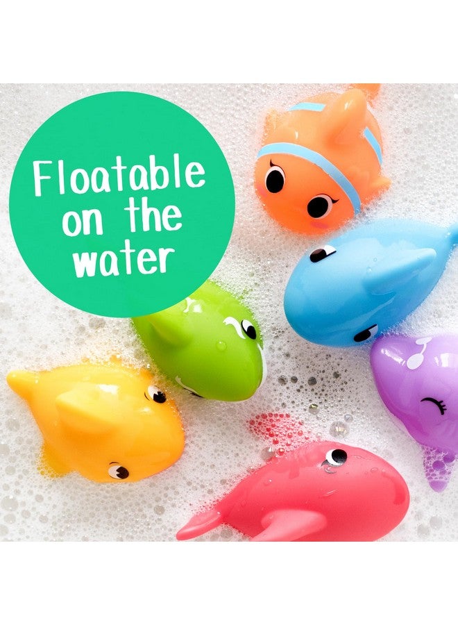 Hely Cancy No Hole Baby Bath Toys - Shark Bath Toys Set with Bath Net & Storage - Floating Toys for Water Pool Shower - Image 4
