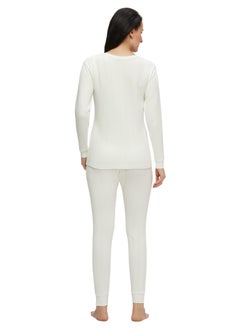 AMPM WOMEN'S INNER FULL BODY THERMAL SET - WHITE  - Image 4