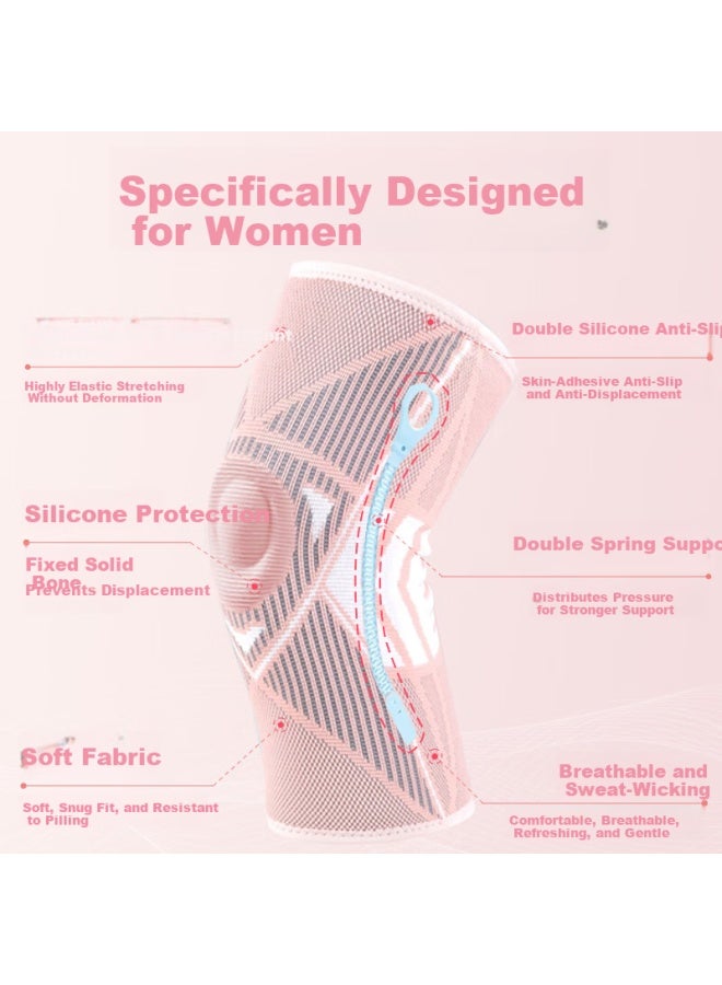 Bamel Bamier Women's Sports Knee Brace Summer Running Jump Rope Badminton Meniscus Patella Protection Knee Sleeve - Image 2