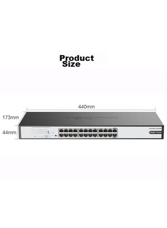 H3c 24-port Gigabit Switch, Unmanaged Enterprise-grade Switch, Network Cable Splitter, Rack-mounted S1224r - Image 3