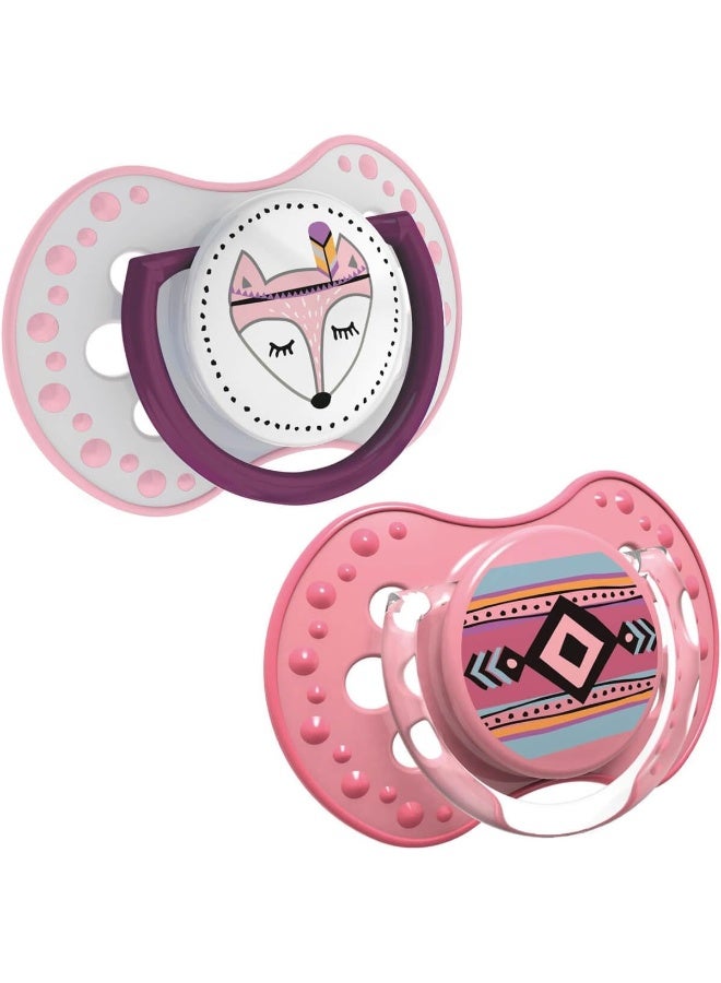 lovi 2 Pieces Dyn Soother Silicone 3-6M Indian Summer - Image 2