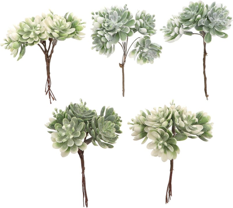 5pcs Faux Plant Artificial Flowers Simulation Plant Decor Plastic Lifelike Wedding Home DIY Decoration - Image 1
