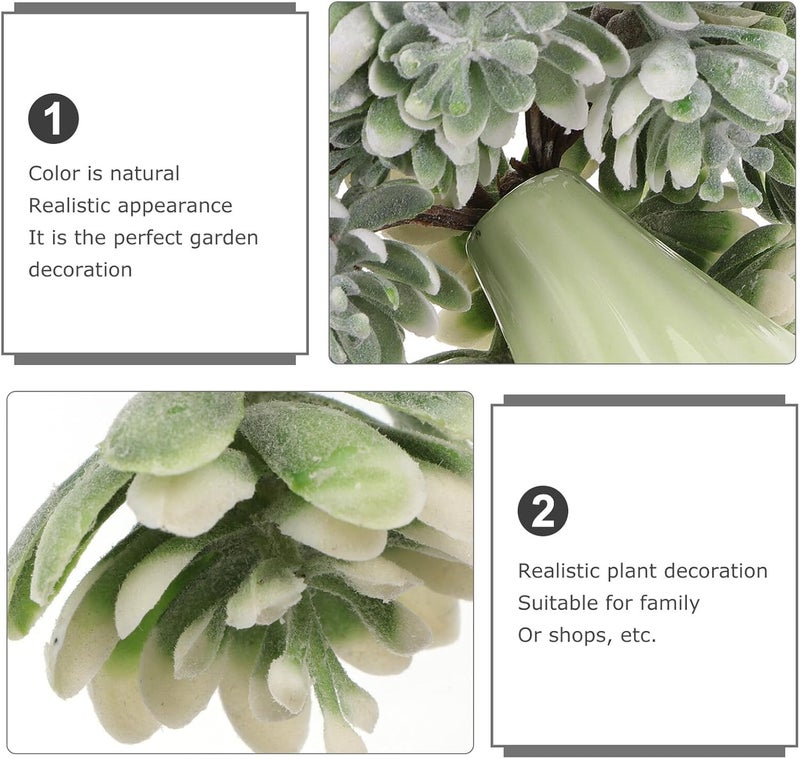 5pcs Faux Plant Artificial Flowers Simulation Plant Decor Plastic Lifelike Wedding Home DIY Decoration - Image 3