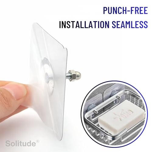 Solitude 20 Pack Heavy Duty Self-Adhesive Screw Hooks as Strong Wall Hanging Solutions Without Drilling for Kitchen and Bathroom Accessories (Screw Hook Hanger, Transparent) - Image 5