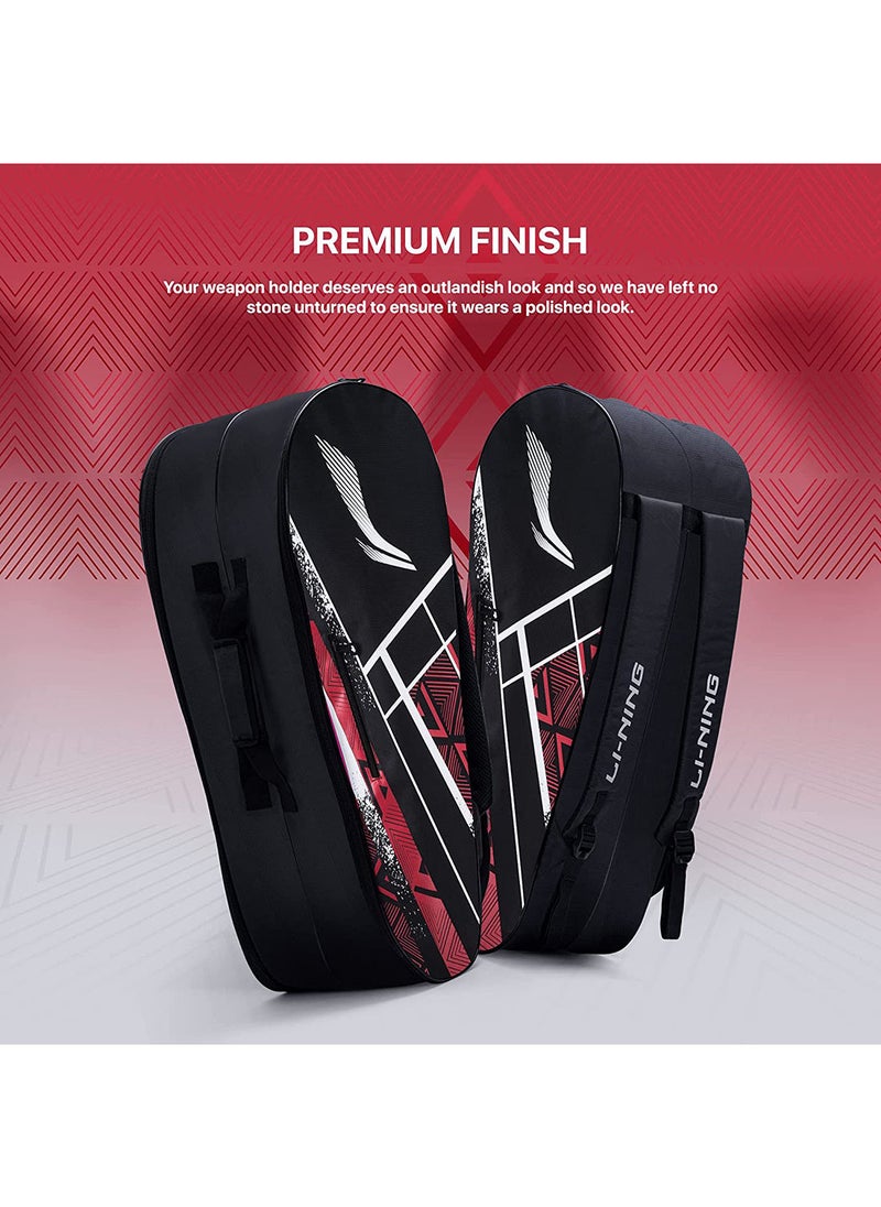 Li-Ning - Raider Max Double Zipper Polyester Badminton Kit Bag | Large | Unbreakable Zippers | Easy Mobility | Unisex - Image 1