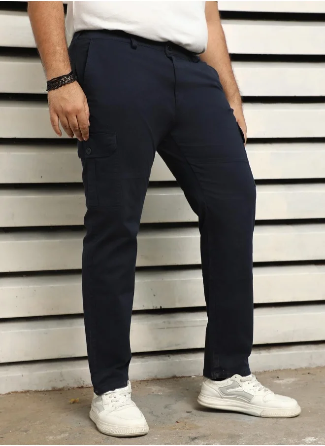 HIGH STAR Men Navy Trousers