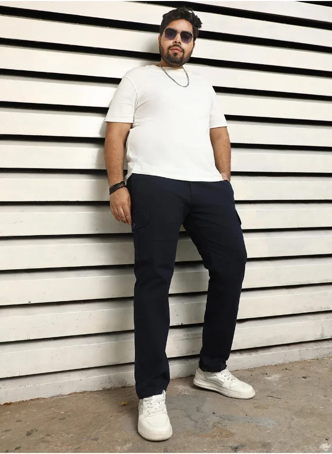 هاي ستار Men Navy Trousers