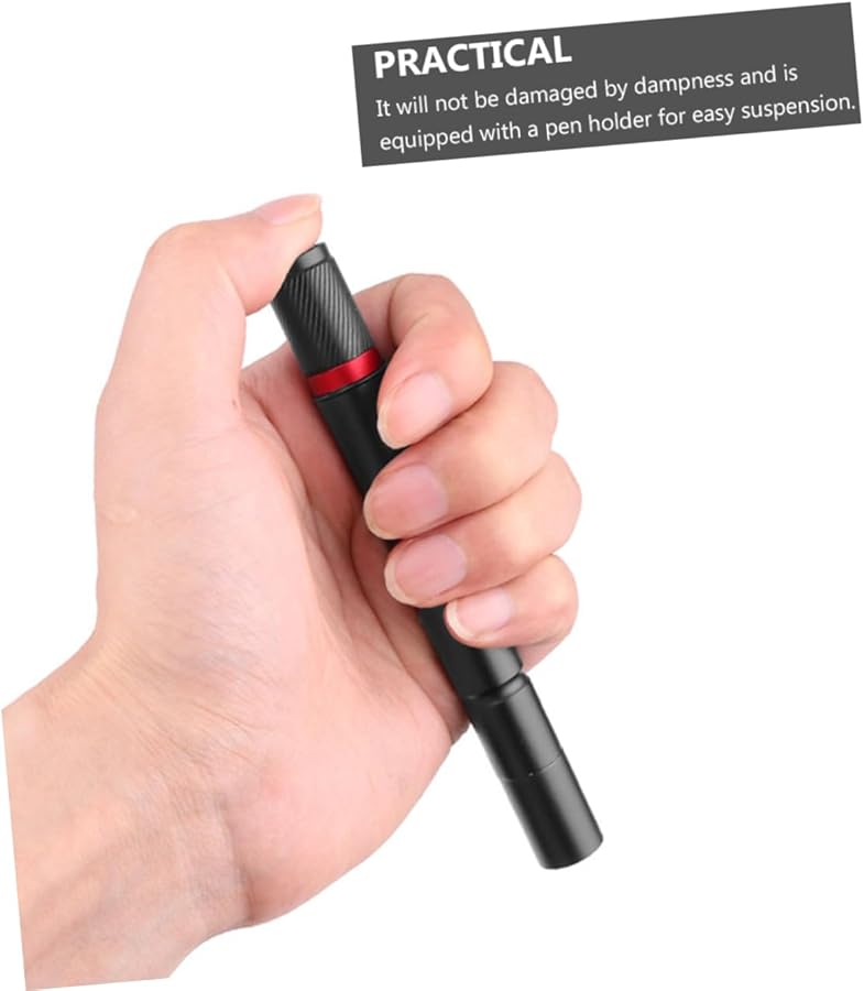 Mini LED Pen Flashlight Clip On Keychain For Hiking Camping Emergency Black - Image 5