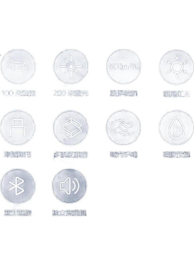 JD.com Jd Jingzao Laser Page Turning Pen 360 Degree Control Teacher Special Ppt Projector Pen Laser Presentation Pen Wireless Presentation Page Turner Electronic Courseware Pen [Red Light Charging Bluetooth - Image 2