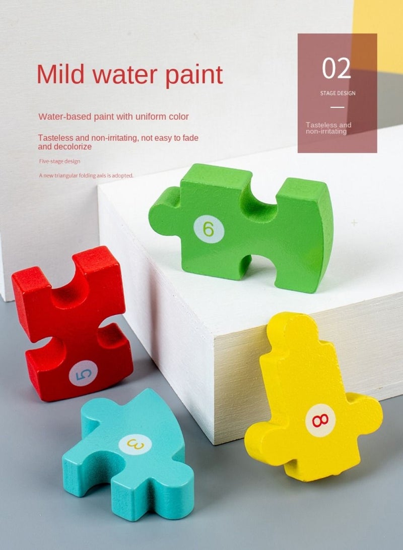 لغز خشبي للأطفال ، لغز ديناصور خشبية قديمة وحيوانية لغز لعبة - Image 4