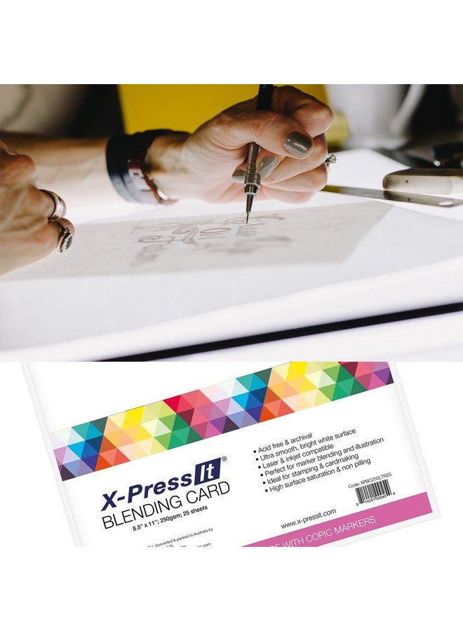 X-Press It Blending Card Paper 25 Sheets Premium Ultra Smooth Bright White Acidfree Cardstock For Professional Stamping Cardmaking Scrapbooking And Crafting (8.5 X 11 Inches)  - Image 4