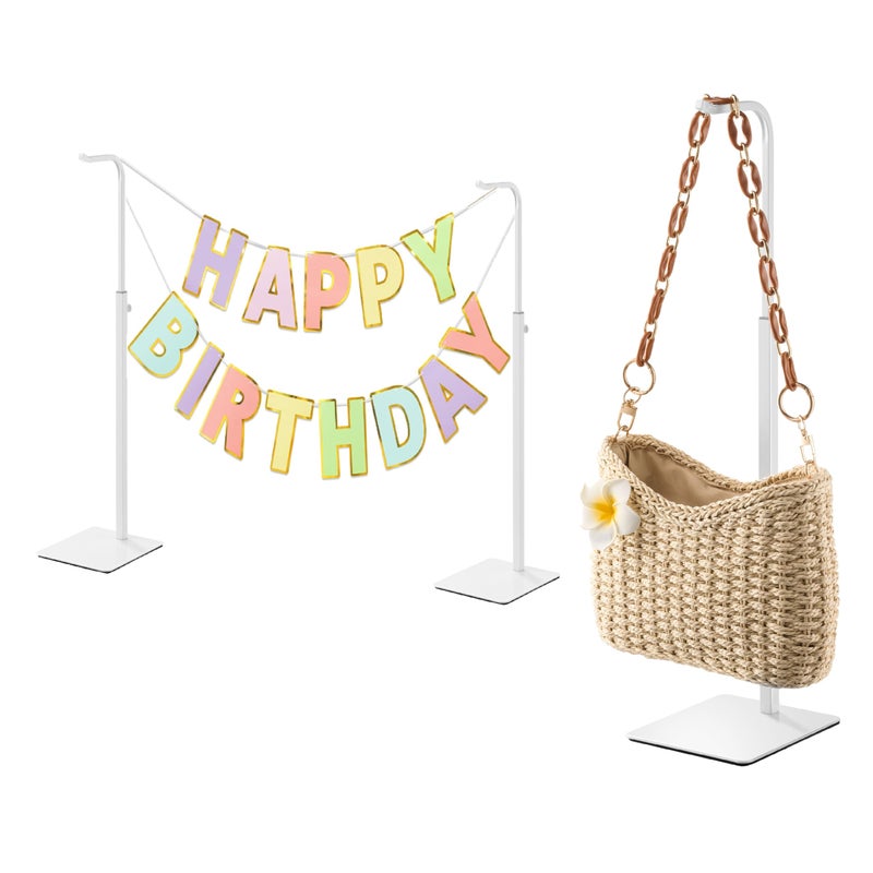 حامل عرض حقائب بيكبيف، 3 قطع، أبيض - Image 1