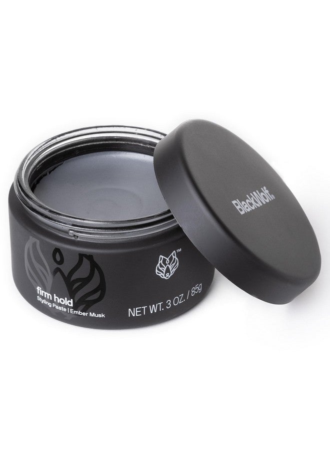 Black Wolf Hair Styling Paste For Men, Firm Hold - Matte Finish, Water Based Hair Styling Product For All Hair Styles & Types - Barber Grade Non-Greasy & Long-Lasting Wax - Add Texture & Volume 3 Oz - Image 1