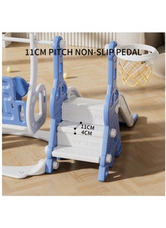 FULL JOY Children's slide and swing with basketball - Dimensions: 140 * 122 * 98 cm Model: FJY-09  - Image 5
