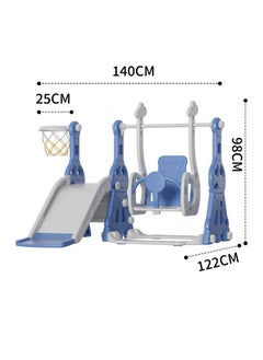 FULL JOY Children's slide and swing with basketball - Dimensions: 140 * 122 * 98 cm Model: FJY-09  - Image 2