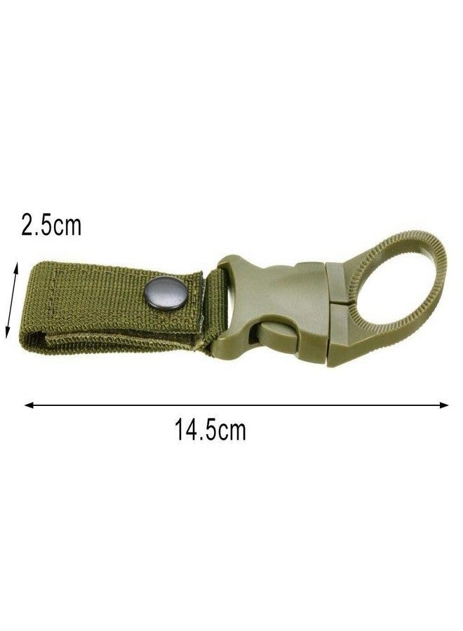 RAJry 3 Pack Hanging Bottle Buckle Clip Carabiner,Portable Mineral Water Bottle Ring Holder Keychain Belt Webbing Strap for Outdoor Camping Hiking Traveling - Image 2
