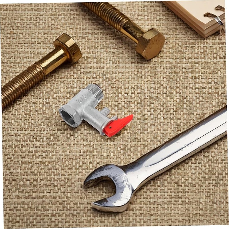 صمام أمان سخان المياه النحاسي مطلي بالنيكل مع وظيفة الفحص - Image 5