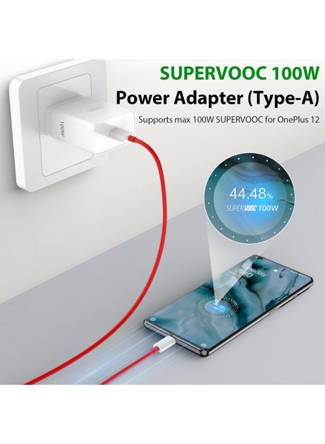 100W SuperVooc Charger Compatible with OnePlus 15/15T/14/14R/13/12/ 12R/11 /10/9/10T/8T/7T Pro/Ace 6/Ace 5/Ace 4/Nord N300/N200 and OPPO Find X9/X8/X7/X6/X5 Pro/X4/X3 Pro /Neo/ Reno15/14F/13/12/11 Pro/10 /12F and Realme 16/15/14/13/12/11/10/GT Neo3 with 6A USB C Cable - Image 4