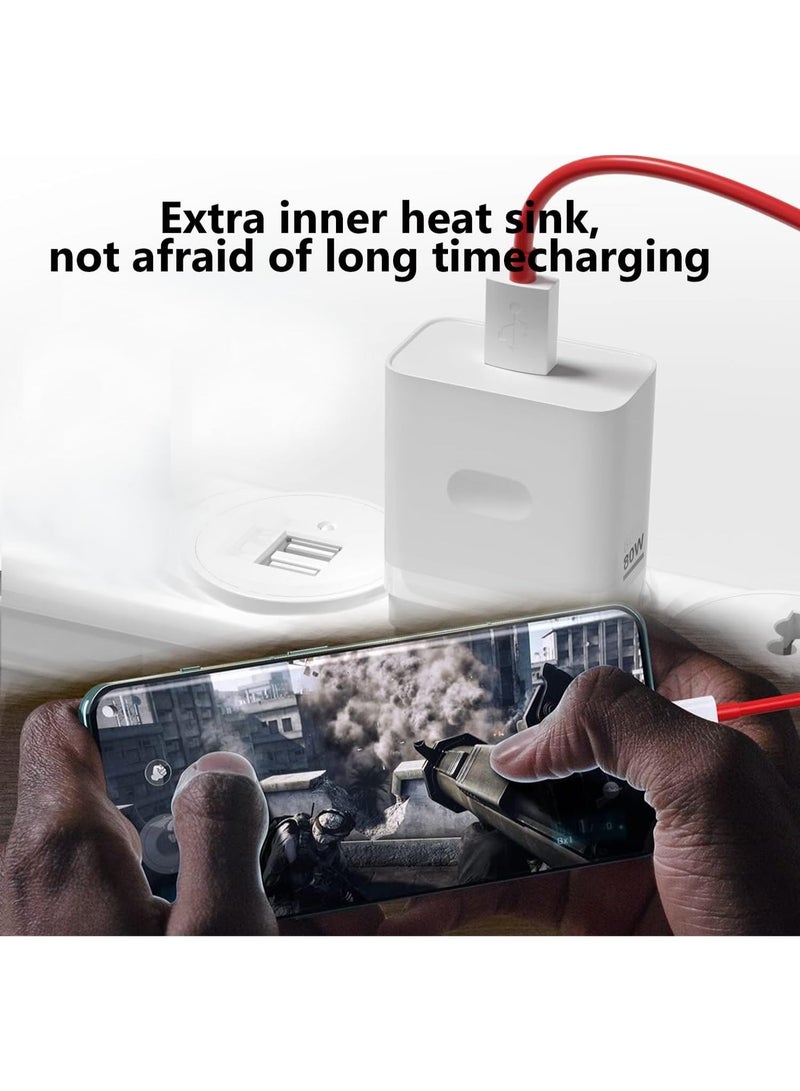 100W SuperVooc Charger Compatible with OnePlus 15/15T/14/14R/13/12/ 12R/11 /10/9/10T/8T/7T Pro/Ace 6/Ace 5/Ace 4/Nord N300/N200 and OPPO Find X9/X8/X7/X6/X5 Pro/X4/X3 Pro /Neo/ Reno15/14F/13/12/11 Pro/10 /12F and Realme 16/15/14/13/12/11/10/GT Neo3 with 6A USB C Cable - Image 3