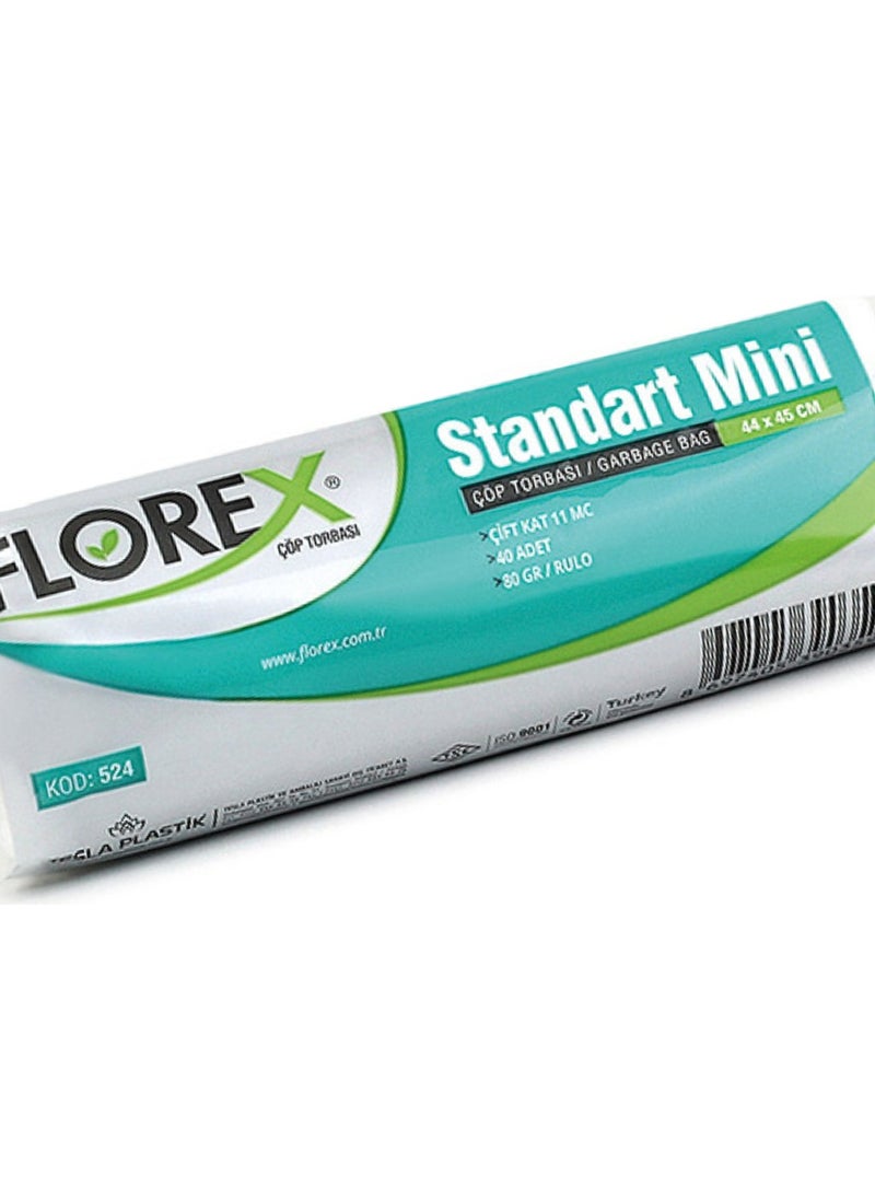 Florex - Standard Mini Size Garbage Bag White 44 x 45 cm 5 x 40's - Image 1
