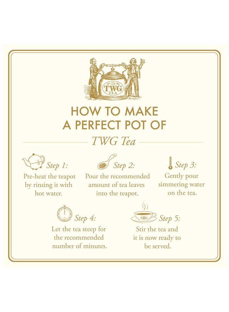 TWG Tea Emperor Pu Erh | Loose Leaf Black Tea Blend in Haute Couture Tea Tin Gift, 100g - Image 4