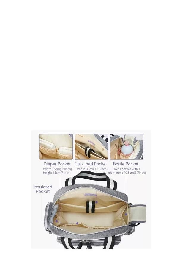 Generic - Diaper Bag With Zip Closure and Twin Handles - Image 1