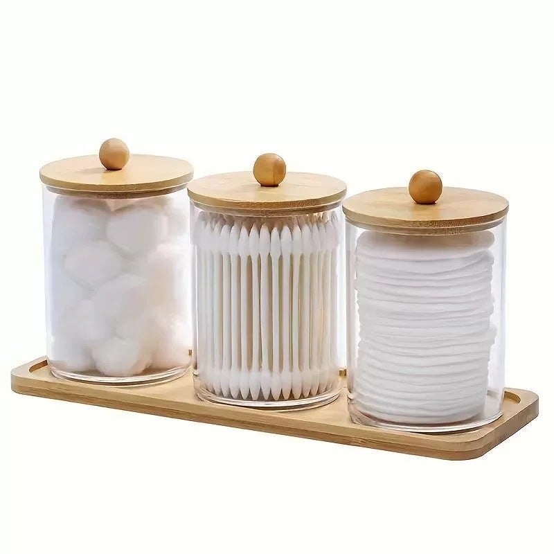 [Free Combination Exclusive] Cotton Swab Storage Box Makeup Remover Cotton Storage Tank Toilet Cosmetics Finishing Storage Box - Image 5