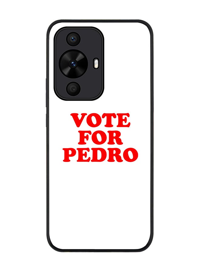 Stylizedd Rugged Black edge case for Huawei nova 12s / Huawei nova 11/ Huawei nova 12 Lite 4G, Slim fit Flexible Anti Drop Thin Cover - Vote for Pedro - Image 1