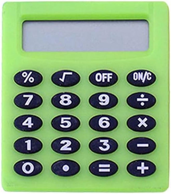 Calculator Calculator Mini Portable Electronic Calculator Candy Color Calculator Students School Use(Gray) - Image 1