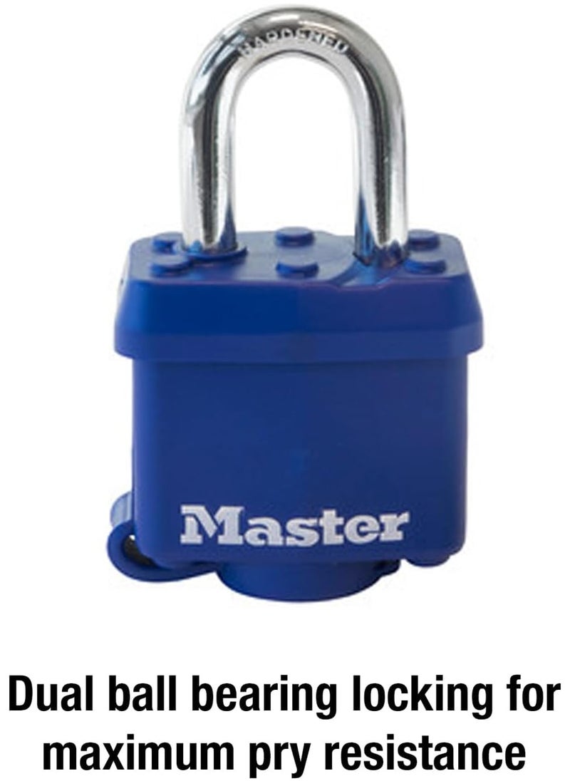 Master Lock Master Lock 312D Weatherproof Padlock,Navy Blue  - Image 2