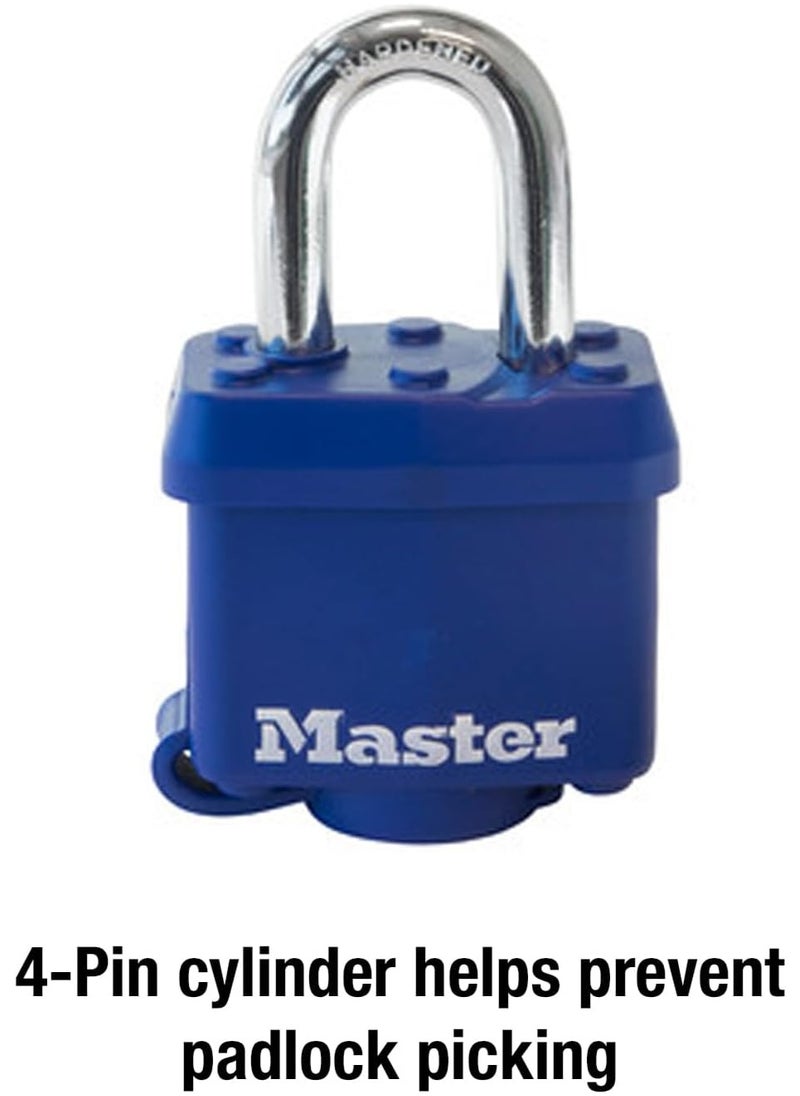 Master Lock Master Lock 312D Weatherproof Padlock,Navy Blue  - Image 3