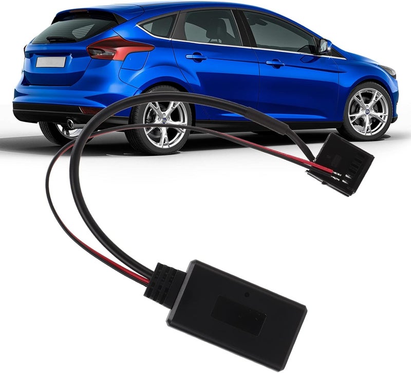 ويوبلز محول كابل AUX ذو 12 سنًا، كابل إدخال AUX، محول صوت بلوتوث لاسلكي بديل لسيارة فييستا 6000CD - Image 5