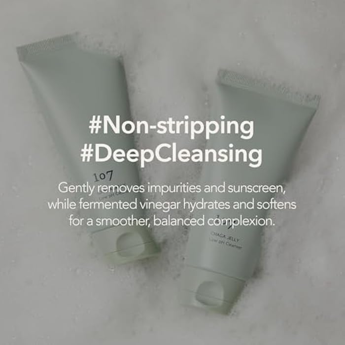 107 Gentle Gel Cleanser, Low pH, Non-Stripping Cleanser for Sensitive Skin, Enriched with Antioxidant & Calming Ingredients, Korean Beauty (4.0 fl oz) - Image 5