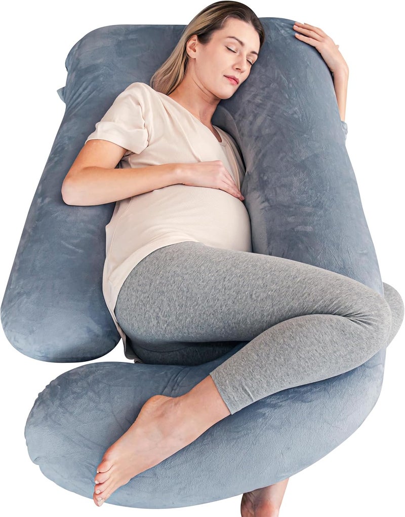 Cute Castle U-Shape Maternity Pillow - Jumbo 57 Inch - Image 1
